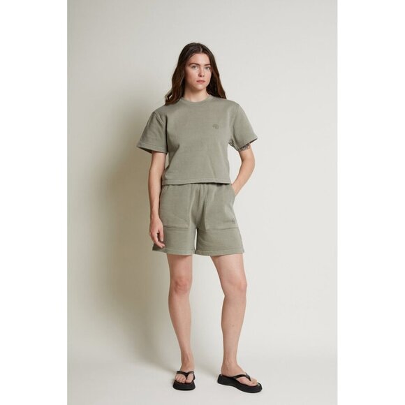ANINE BING Kelsie Short in Green Khaki Size Small - Picture 9 of 10